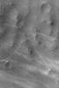 NASA's Mars Global Surveyor shows wild patterns of dark streaks thought to have formed by the passage of many dust devils. The dust devils disrupt the dust coating the martian surface, leaving behind a streak.
