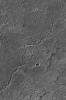NASA's Mars Global Surveyor shows a lava channel on the northeastern summit of Ascraeus Mons on Mars.