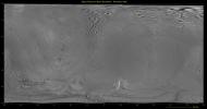 This global digital map of Saturn's moon Enceladus was created using data taken during NASA's Cassini and Voyager spacecraft flybys. The map is an equidistant projection and has a scale of 110 meters (361 feet) per pixel.