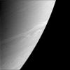 This atmospheric close-up shows a bright, somewhat distorted feature in Saturn's southern hemisphere as seen by NASA's Cassini spacecraft.