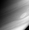 Gaseous Saturn rotates quickly -- once every approximately 10.8 hours -- and its horizontal cloud bands rotate at different rates relative to each other as seen by NASA's Cassini spacecraft.