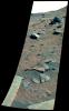 Possible Meteorites in the Martian Hills (False Color)