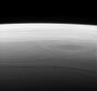 NASA's Cassini spacecraft returns a grand and unique vista of Saturn's horizon, reminiscent of the views of our own planet from Earth orbit.