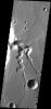 This image shows one of the major tributaries of Shalbatana Vallis on Mars as seen by NASA's Mars Odyssey spacecraft.