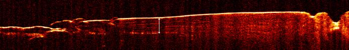 Radar View of Layering near Mars' South Pole, Orbit 1360