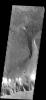 This image from NASA's Mars Odyssey spacecraft shows where Mars' Allegheny Vallis intersects Ophir Cavus (the canyon at the bottom of the frame).