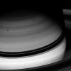Dark shadows are an ever-present part of Saturn's already twilit world, where the Sun's rays are a hundred times more feeble than at Earth. This image was taken with NASA's Cassini spacecraft's wide-angle camera on Feb. 25, 2008.