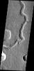 This image from NASA's Mars Odyssey spacecraft shows a channel called Hypansis Vallis on Mars.