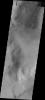 This image from NASA's Mars Odyssey spacecraft shows dark dunes located in western Neredum Montes, near the margin of the Argyre Basin.