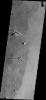 This image from NASA's Mars Odyssey shows the eastern flank of Ascraeus Mons on Mars.