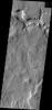 This image from NASA's Mars Odyssey shows a portion of an unnamed channel located in northern Terra Sabaea on Mars.