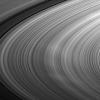 NASA's Cassini spacecraft captured Saturn's B ring showing off bright spokes in the middle of this image taken at high phase in visible light with the narrow-angle camera.