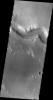 This image shows a small portion of Nirgal Vallis on Mars as seen by NASA's Mars Odyssey spacecraft.