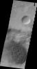 The dune field in this image taken by NASA's 2001 Mars Odyssey is located on the floor of an unnamed crater east of Proctor Crater.