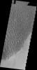 This image of the floor of Proctor Crater, taken by NASA's 2001 Mars Odyssey spacecraft, shows part of the sand sheet and dune forms that are located there.