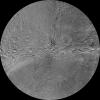 The northern and southern hemispheres of Rhea are seen in these polar stereographic maps, mosaicked from the best-available NASA Cassini and Voyager images. Six Voyager images fill in gaps in Cassini's coverage of the moon's north pole.