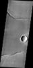 This image from NASA's 2001 Mars Odyssey shows a portion of Rhabon Vallis, a channel south of Uranius Mons.