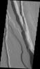 This fracture system, located southwest of Elysium Mons, is called Elysium Chasma. NASA's Mars Odyssey captured this image on Sept. 15, 2010.
