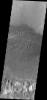 This image from NASA's Mars Odyssey shows dunes on the floor of an unnamed crater west of Herschel Crater.