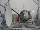Aquarius reflector deployment is tested in the clean room at NASA's Jet Propulsion Laboratory in Pasadena, Calif.