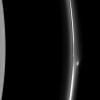The rich dynamics of Saturn's F ring are seen in this image taken by NASA's Cassini spacecraft. Most of the features are believed to be due to the ring's interactions with its shepherd moons or with small moonlets embedded within the ring itself.