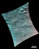 This 3D image shows the topography of Vesta's densely cratered terrain obtained by the framing camera instrument aboard NASA's Dawn spacecraft on August 6, 2011. You need 3D glasses to view this image.