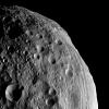 NASA's Dawn spacecraft obtained this image of asteroid Vesta with its framing camera on August 11, 2011. The image has a resolution of about 260 meters per pixel.