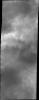 This image from NASA's 2001 Mars Odyssey spacecraft had been targeted on the dunes on the floor of Charlier Crater. Unfortunately, clouds are obscuring the view of the surface.