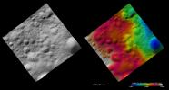 These images from NASA's Dawn spacecraft show many craters, which have different states of preservation, in Vesta's Bellicia quadrangle in the northern hemisphere.
