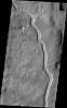 The unnamed channel in this image captured by NASA's 2001 Mars Odyssey spacecraft is located in Terra Sabaea.