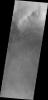 This image captured by NASA's 2001 Mars Odyssey spacecraft shows part of the dune field on the floor of Hussey Crater.