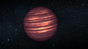 This artist's conception illustrates the brown dwarf named 2MASSJ22282889-431026. NASA's Hubble and Spitzer space telescopes observed the object to learn more about its turbulent atmosphere.