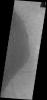 This image shows part of the dune field located on the floor of Proctor Crater on Mars as seen by NASA's 2001 Mars Odyssey spacecraft.