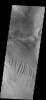 This image shows a portion of Candor Chasma as seen by NASA's 2001 Mars Odyssey spacecraft.