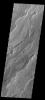 This image captured by NASA's 2001 Mars Odyssey spacecraft shows a small portion of the lava flows that comprise Daedalia Planum.