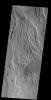 This image shows part of Rubicon Valles located on the northwestern flank of Alba Mons seen by NASA's 2001 Mars Odyssey spacecraft.