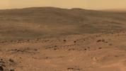 This section from a panorama that NASA's Mars Exploration Rover Spirit acquired in October 2005 from the top of 'Husband Hill' presents the view toward the south from that summit.