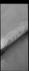 The dark, narrow band of sand dunes in this image from NASA's 2001 Mars Odyssey spacecraft is called Hyperboreae Undae.