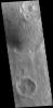 This image captured by NASA's 2001 Mars Odyssey spacecraft shows sand dunes on the floor of an unnamed crater in Arabia Terra.
