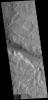 This image captured by NASA's 2001 Mars Odyssey spacecraft shows a portion of Labou Vallis.