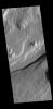 This image captured by NASA's 2001 Mars Odyssey spacecraft shows a small section of Reull Vallis.