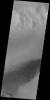 This image captured by NASA's 2001 Mars Odyssey spacecraft shows part of the floor of an unnamed crater in Noachis Terra. The floor contains a sand sheet with dune forms.