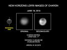 These recent images from NASA's New Horizons spacecraft show the discovery of significant surface details on Pluto's largest moon, Charon.