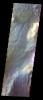 The THEMIS VIS camera contains 5 filters. The data from different filters can be combined in multiple ways to create a false color image. This image from NASA's 2001 Mars Odyssey spacecraft shows part of Capri Mensa.
