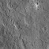 This view of Ceres from NASA's Dawn spacecraft shows cratered terrain located immediately to the west of the intriguing mountain feature called Ahuna Mons.