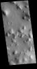 This image captured by NASA's 2001 Mars Odyssey spacecraft shows a portion of the hills that make up Phlegra Montes.