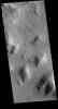 This image captured by NASA's 2001 Mars Odyssey spacecraft is located on the boundary between Terra Sabaea and Utopia Planitia.