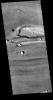 This image from NASA's 2001 Mars Odyssey spacecraft shows a very small portion of Kasei Valles. There are several streamlined islands near the center of the image.
