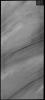 This image of the north polar cap captured by NASA's 2001 Mars Odyssey spacecraft shows the layering of ice and dust materials.