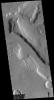 This image captured by NASA's 2001 Mars Odyssey spacecraft shows a small portion of Mamers Valles.